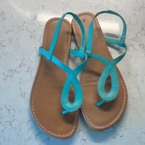 Time and Tru - turquoise sandals